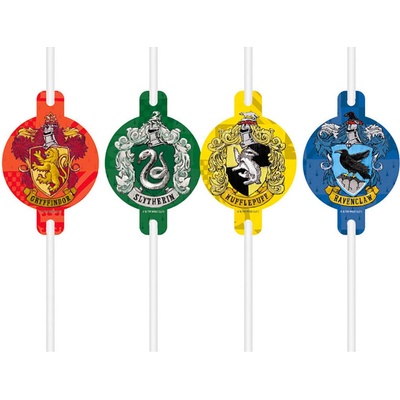 Procos Papierové slamky Harry Potter fakulty 4 ks