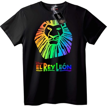 NOONEBRAND Тениска Дъгов Lion King - 2XL, White