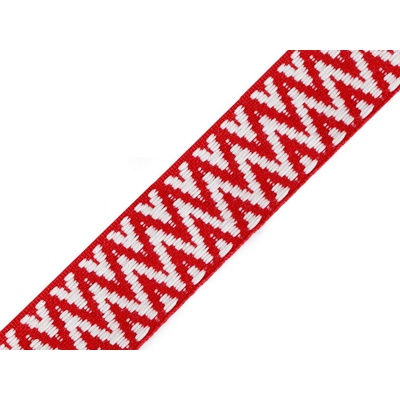Oboustranný popruh šíře 38 mm červená 1 m