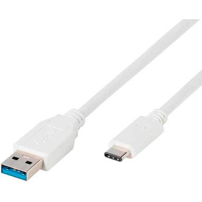 Vivanco Кабел Vivanco - 45273, USB-C/USB-А, 1 m, бял (45273)