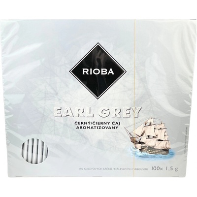 Rioba Earl Grey černý čaj 100 x 1,5 g