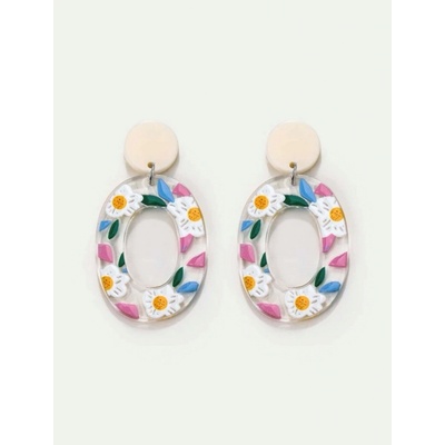 Iskay 1415 oválné s květinovým potiskem