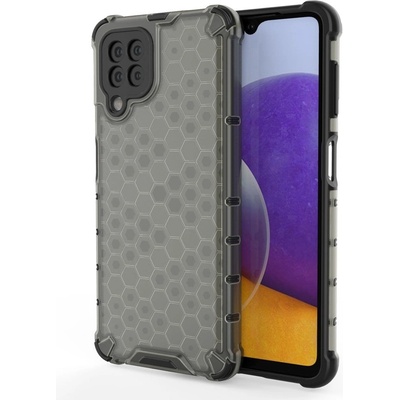 HQWear Удароустойчив кейс от ТРU материал Honeycomb за Samsung Galaxy A22 4G, Черен (9145576213483)