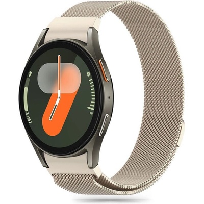 Tech-Protect Стоманена верижка за смарт часовник Samsung Galaxy Watch 4/5/5 Pro/6/7/FE от Tech-Protect MilaneseBand - Starlight (5906302313808)