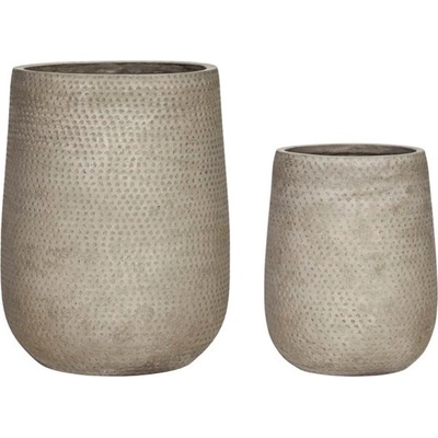 House Doctor Květináče ARDO 36/49cm SET 2ks krémové