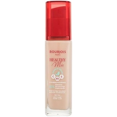 Bourjois Paris Healthy Mix Clean & Vegan Radiant Foundation hydratační a rozjasňující make-up 50,5N Light Ivory 30 ml