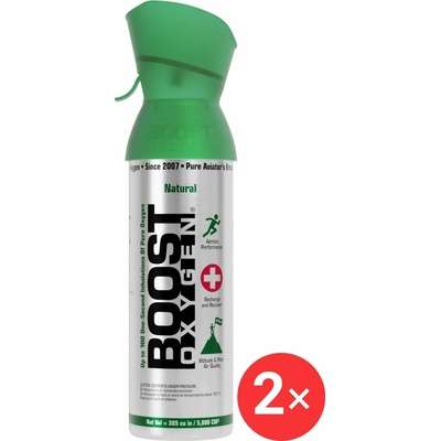 Boost Oxygen Doplnkový kyslík v plechovke Prírodný, malý, 2 × 3 l