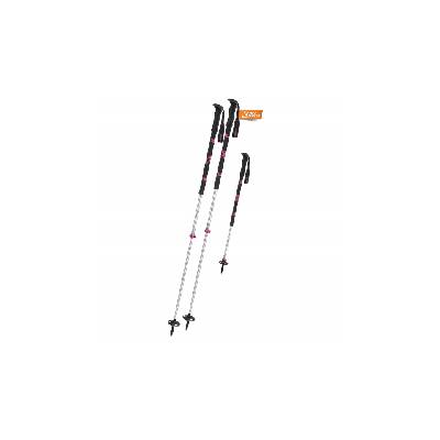 Hůlky Komperdell Contour Titanal 2 FOAM Compact 2024/25 105-130 stříbrná/růžová