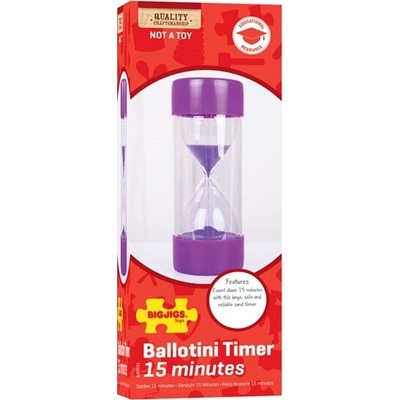 Bigjigs Toys Veľké presýpacie hodiny 15 minút