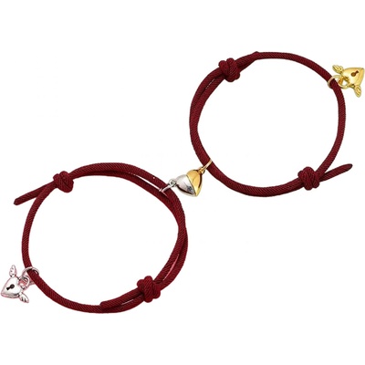 HARAHU Гривни Heart Magnet - Бордо KP28133 (28133)