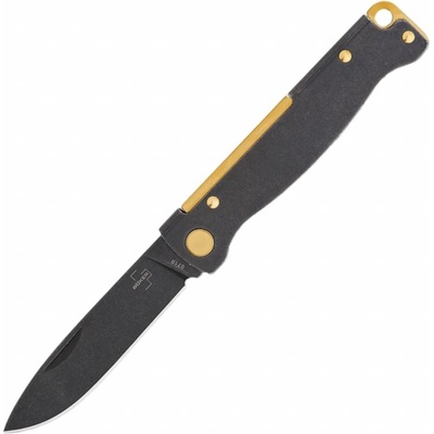 Böker Plus ATLAS BLACK STONEWASH BRASS 01BO859