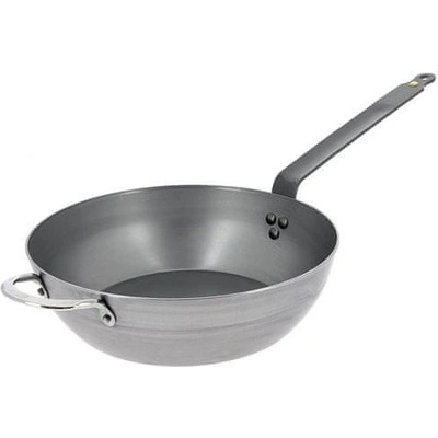 de Buyer Ocelová pánev 5614.32 MINERAL B hluboká ocel rukojeť a ouško 32 cm