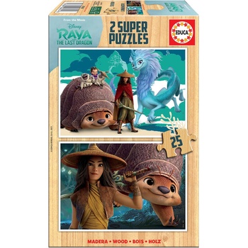Educa Пиксар - Рая и последният Дракон - пъзел 2х25 части (edu18878)