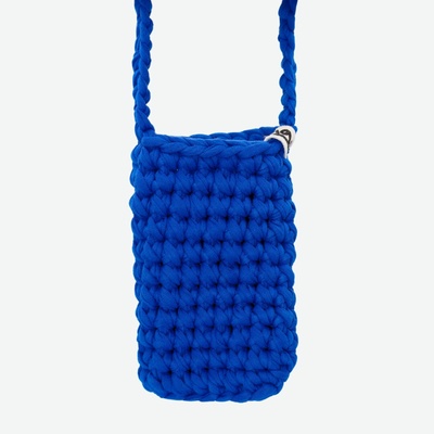 Háčkovaná kabelka na mobil Royal Blue