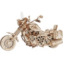 Robotime Drevené 3D mechanické puzzle Motorka Cruiser 420 ks