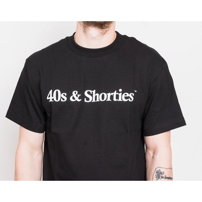 Triko 40s & Shorties Text Logo Tee Black