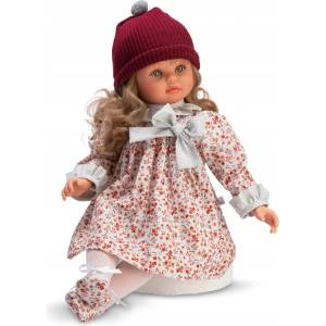 Asi Dolls Кукла Asi Dolls - Пепа, с флорална рокля и шапка, 57 cm (287940)