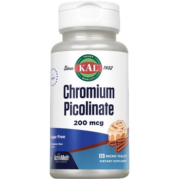 KAL Chrom Picolinat 200 mcg ActivMelt - 120 таблетки за смучене