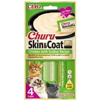 Chúru Cat Skin&Coat Chicken with Scallop 4 x 14 g