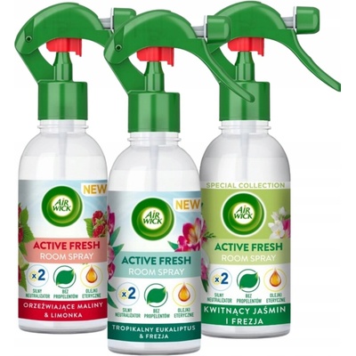 Air Wick Active Fresh Room Spray Mix vôní 3 x 237 ml