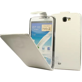 Image 1 of Samsung Galaxy Note II N7100 Flip Калъф Бял + Протектор