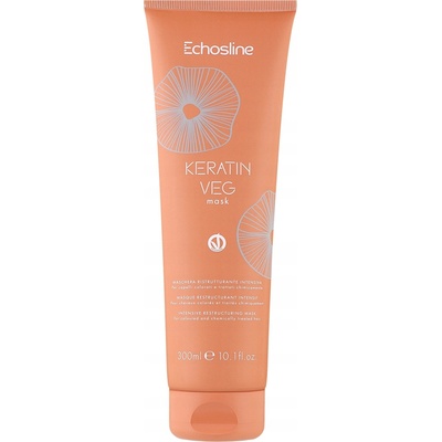 Echosline Keratin veg Mask intenzívna vyživujúca maska na suché a porézne vlasy s aminokyselinami 300 ml