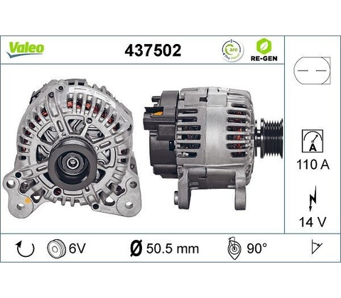 Alternátor VALEO 437502