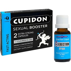  Купидон Секс Стимулант за мъже 2бр + Капки за по-силна ерекция Erection drops 20ml