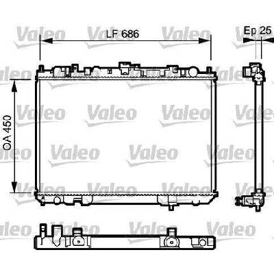 Chladič, chlazení motoru VALEO 735081 735081