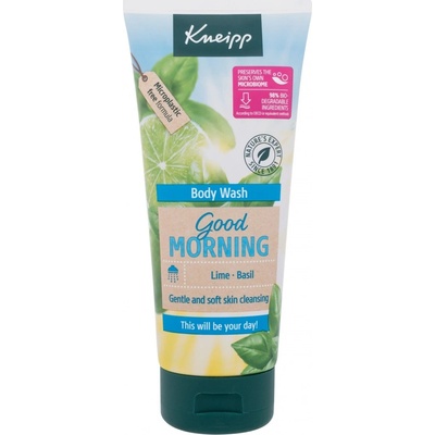 Kneipp Good Morning Body Wash Lime & Basil sprchový gél 200 ml