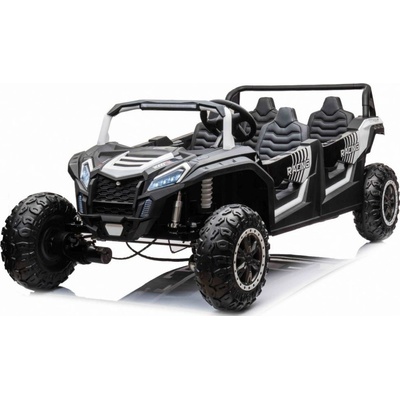 Mamido elektrické autíčko Buggy UTV čtyřmístné 24V nafukovací kola bílá