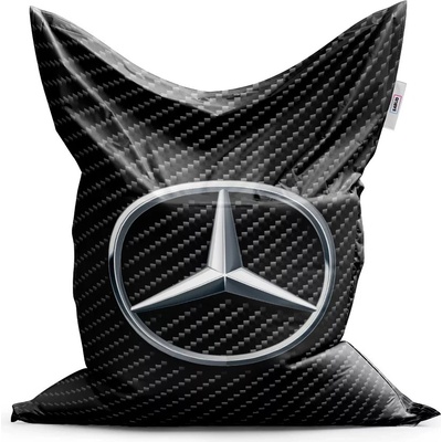 Sablio sedací vak Classic Logo 4 Carbon 150 x 100 cm