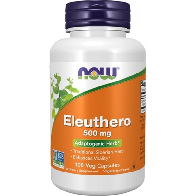 NOW NOW Eleuthero 500mg, 100 Veg Capsules