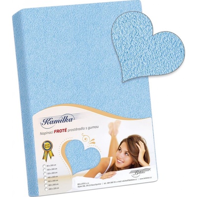 Bellatex froté plachta Kamilka svetlo modrá 140x200
