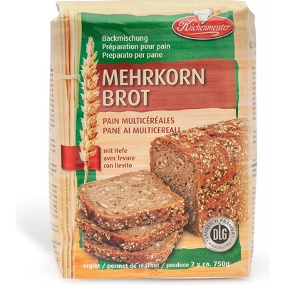 Küchenmeister Směs na chleba Vícezrnný chléb 0,5 kg – Zboží Dáma