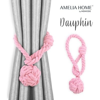 AmeliaHome Sada DAUPHIN 2 ks púdrová ružová