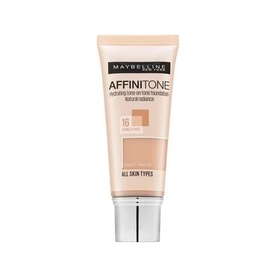 Maybelline Affinitone Hydrating tone-on-tone Foundation tekutý make-up s hydratačním účinkem 16 Vanilla Rose 30 ml