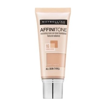 Maybelline Affinitone Hydrating tone-on-tone Foundation tekutý make-up s hydratačním účinkem 16 Vanilla Rose 30 ml