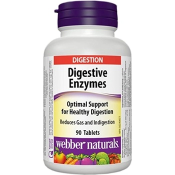 Image 1 of Webber Naturals Digestive Enzymes for Proteins & Carbohydrates [90 Таблетки]
