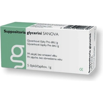 Montavit Glycerínové čípky Deti 1 g 5 ks