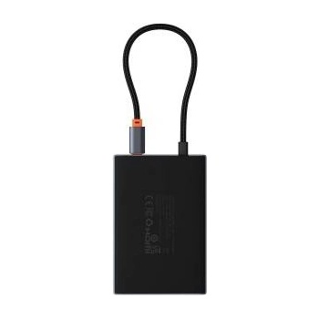 Baseus Hub USB-C 8w1 Baseus PioneerJoy HDMI 4K@60Hz + HDMI 4K@30Hz + DisplayPort 8K@30Hz + VGA + 2 x USB-A 3.0 + 2 x USB-C - gray