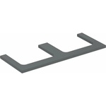 Geberit Плот за мивка Geberit One с двоен изрез, лава мат 135 см (505.286.00.3)