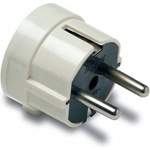 Famatel 1102 16a-250v бял заземен щепсел (1102)