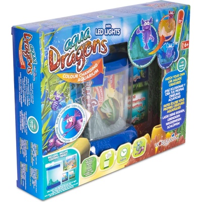 Aqua Dragons Игрален комплект Aqua Dragons - Цветен аквариум с LED светлини (7002)