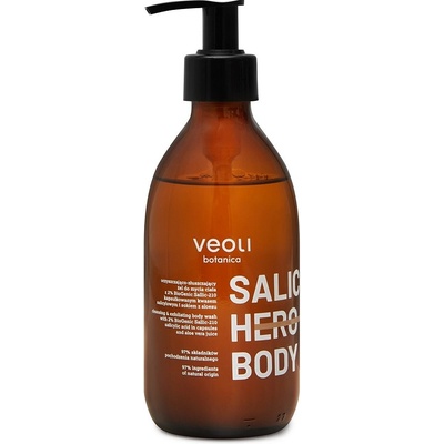 Veoli Botanica Salic Hero Čistiaci a exfoliačný telový gél 280 ml