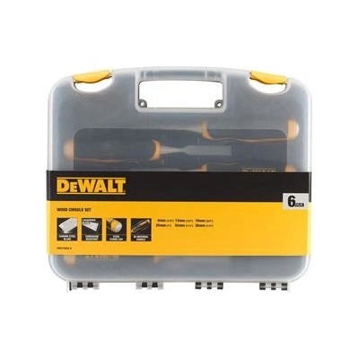 DeWALT DWHT16852-9 dláta do dřeva 6ks