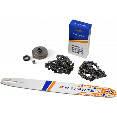 HS PARTS Vodící lišta 20" (50cm) + 2 x řetěz .3/8" 1,6mm 72 čl. + řetězka pro Stihl MS360