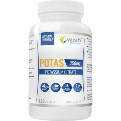 WISH Pharmaceutical Potas Potassium 350mg 120 kapsúl