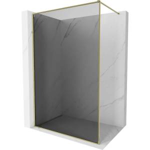 Mexen Kioto-XF душ кабина Walk-in с рамка 80 x 202 см, графит 10 мм, златна - 800-080-104-50-40-X (800-080-104-50-40-X)
