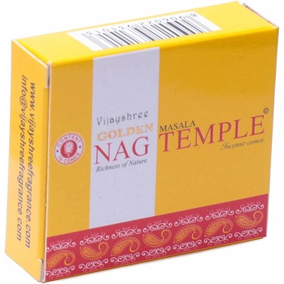 Vijayshree Vonné kužely Golden Nag Temple 10 ks – Zboží Dáma